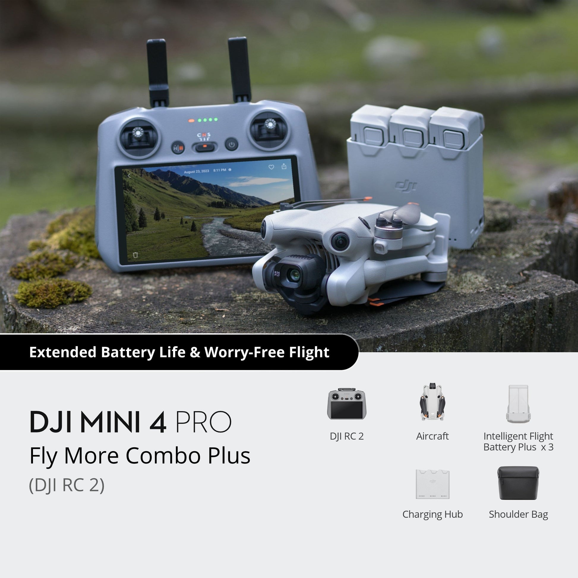 DJI Mini 4 Pro Fly More Combo Plus（DJI RC 2） DJI Store