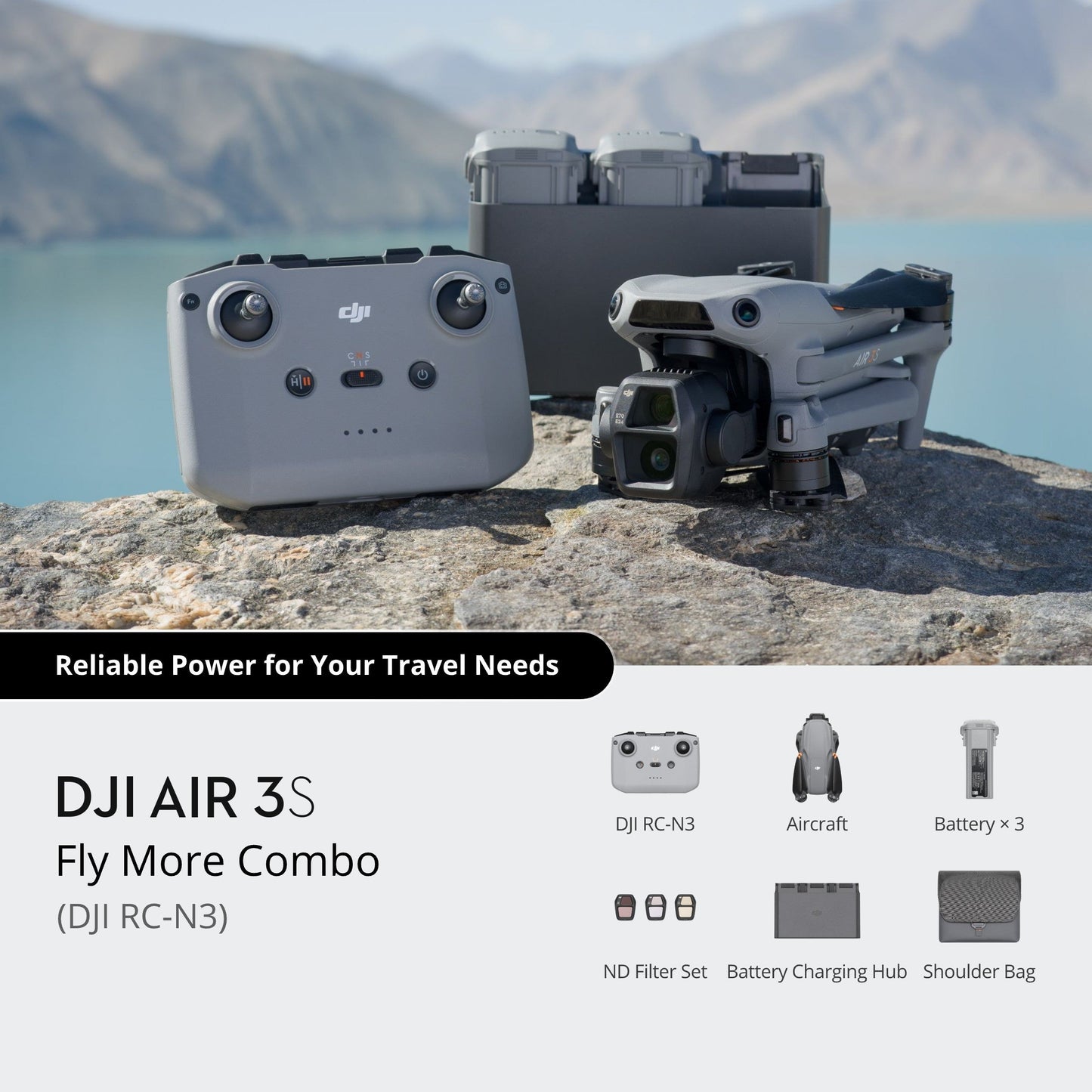 DJI Air 3S Fly More Combo (DJI RC-N3) DJI Store